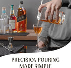 Mixology & Craft Commercial Grade Bar Mixing Glass – Includes 24oz Crystal Stirring Glass, Japanese Jigger, Bar Spoon, Muddler, and Hawthorne Strainer for Crafting Old Fashioned Cocktails at Home Bars