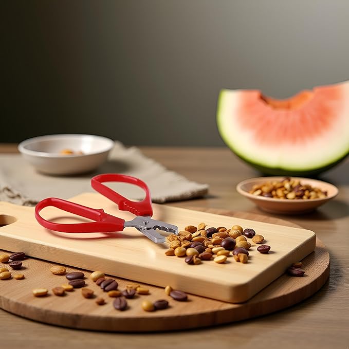 1Pc Red Melon Seed Cracker Plier,Sunflower Seeds Plier Opener - Seed Cracker Sheller Opener Peeling Pliers for Melon Seeds, Small Nuts,Nut Crackers,Kitchen and Dining,Specialty Tools and Gadgets