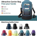 DYSANKY 1 Gallon Insulated Water Bottle | Upgraded Thickened Stainless Steel Metal Portable Sports Large Water Jug for Gym and Hiking with Carrier Bag, Handle Strap | BPA-Free 128 oz