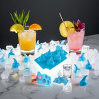 Blue Silicone Ice Cube Trays For Freezer Shark Fin Shape Ice Cube Tray,Novelty Silicone Diy Mould Shark Fin Chocolate Jello Mould Mold Ice Cube Tray Specialty Tools and Gadgets