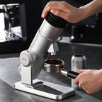 Electric Espresso Grinder, Coffee Bean Grinder for Home Use, Burr Coffee Grinder with 38MM 6-Star CNC Conical Burr and Magnetic Lid & Dosing Cup, Stepless Adjustment