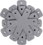 BYKITCHEN Pan Pot Protectors, Set of 12 and 4 Different Sizes, Larger & Thicker Gray Pan Separator Pads, Pan Protectors for Stacking and Protecting Your Cookware