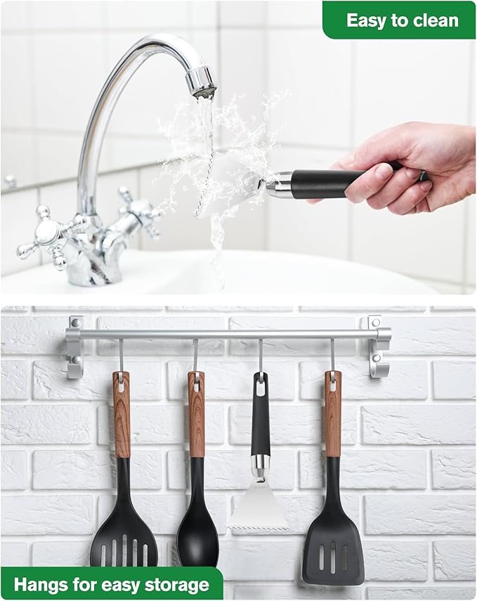 2 Pack Fish Scale Remover, 304 Stainless Steel Fish Scaler Scraping Tool, Serrated Fish Cleaning Tools,Sharp Fish Descaler Tool for Restaurant Chef and Home Cooking Seafood Tools