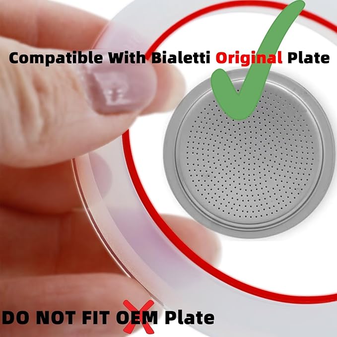 [UPGRADED] Sealing Gasket for Bialetti New Venus Induction 10 Cups (15.5Oz 460ML) Stovetop Espresso Maker-6 PCS Silicone Seal Ring for Venus Kitty Musa Class Stainless Steel Stovetop Coffee Maker Pot