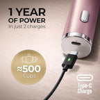 Zulay Kitchen Metal Rechargeable Milk Frother, 3 Whisk Attachments Handheld Frother Wand, 1800mAh USB-C Charging, Electric Drink Mixer for Protein, Matcha & Powders - One Charge Lasts up to 6 Months