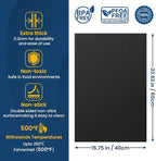 4Pack Oven Liners for Bottom of Electric Gas Oven, Thick Heavy Duty Nonstick Teflon Oven Mat, Heat Resistant Grill Baking Mats Outdoor BPA and PFOA Free Oven Floor Protector Liner