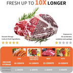 Vacuum Sealer for Food – Keeps Food Fresh up to 10× Longer, Cordless & rechargeable & strong suction for storage & sous vide(Handheld Vacuum Sealer + 20 Reusable Vacuum Bags)