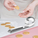 1set Stainless Steel Meatball Maker Tool Set Triple Meat Baller Spatula for Easy Meatball Making Lightweight Convenient Kitchen Gadget for Quick Cooking