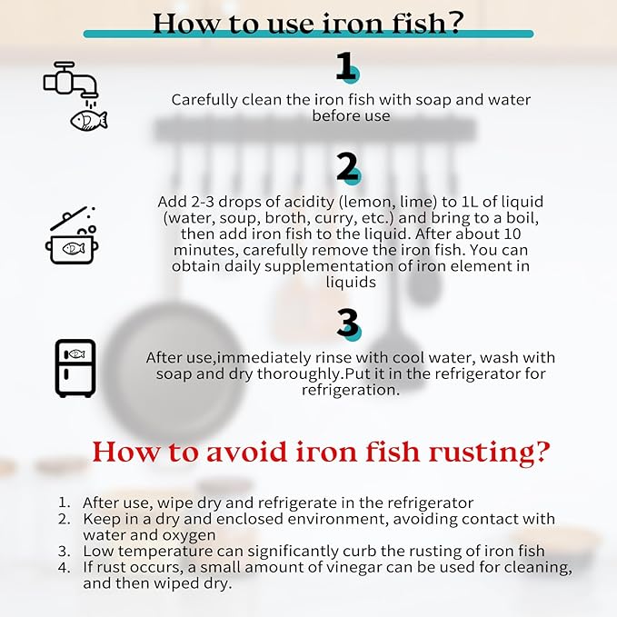 Iron Fish Cooking Tool, Natural Iron Cooking Tool to Add Iron to Food & Water, Safe & Effective Aid for Vegans, Athletes, Pregnant Women and Children (Silver 2Pack)