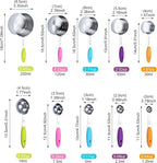 Measuring Cups and Spoons Set of 10 Piece, 18/8 Stainless Steel Nesting Measuring Cups Set for Cooking, Measuring Spoons Set