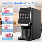 Ice Cream Maker & 10-in-1 Frozen Treat Maker, 20 oz (3 Pints), Mix-In + Re-Spin for Creamy Texture, Gelato, Sorbet, Slushie, Frozen Yogurt & Smoothie Bowls Machine for Homemade, Recipe Guide