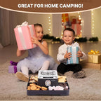 Electric Smores Maker - Indoor Smores Kit with 4 Detachable Trays, 4 Stainless Steel Forks - Flameless Smores Maker Tabletop Indoor Kit (Black)