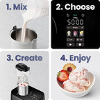Iceman by Chefman Ice Cream Maker, No Pre-Freezing with Built-In Compressor, Makes Ice Cream, Froyo, Sorbet, Sherbet, Italian Ice, Frozen Yogurt, Digital Display w/ 3 Presets, 2 Pint Inserts Included