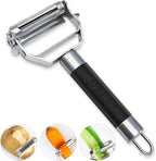 Deiss PRO Dual Julienne Peeler & Vegetable Peeler and Deiss PRO Lemon Zester & Heavy Duty Cheese Grater
