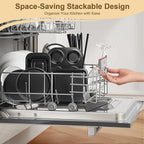 5-Piece Toaster Oven Bakeware Set – Compact Nonstick Baking Pans for Small Oven, RV & Camper – Includes Muffin, Loaf, Pizza, Cake & Square Pan (Black)