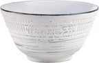 Pfaltzgraff Isabella 16-Piece Stoneware Dinnerware Set, Service for 4 - Handpainted Unique Glazed Finish - Includes Dinner Plates, Salad Plates, Bowls, Mugs - Dishwasher & Microwave Safe (Gray)