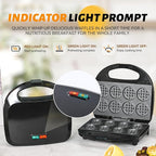 Waffle Maker, Mini Waffle Maker Machine Nonstick with Quick Heat-Up Make 8 pcs Waffles,Waffle Maker for Kids, Suitable for Good Breakfast Snack Dessert
