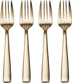 Mikasa Delano Gold Plated 20-Piece Stainless Steel Flatware Set, Service for 4