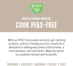 GreenLife 6QT Ceramic Nonstick Stockpot with Glass Straining Lid, PFAS-Free, Dishwasher Safe, Stay-Cool Handles, Oven Safe to 350°F, Wobble-Free Base, Even Heating, Taupe