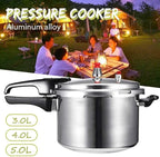 Electric Pressure Cooker, Kitchen Pressure Cooker Cookware 18/20/22cm Gas Stove/Open Fire Pressure Cooker Outdoor Camping Cook Tool Steamer,One Color-3L