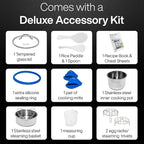 Yedi Houseware Total Package Pressure Cooker- 9-in-1 Digital Screen with Endless Recipes and Deluxe Accessory Kit Stainless Steel 6 Litres
