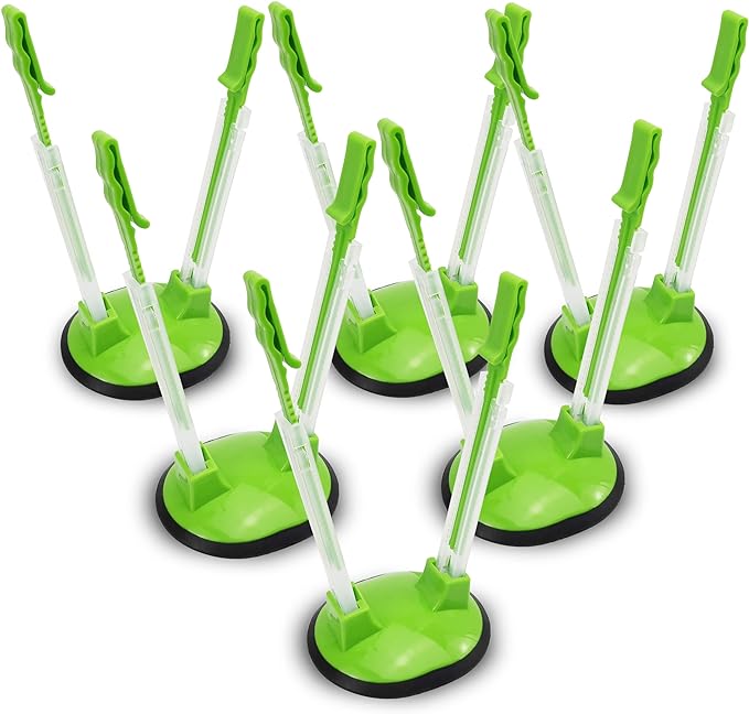 Ziplock Bag Holder Stand Adjustable For Plastic Freezer Bags/Hands Free Baggy Rack Gallon Bag Holder Stand,6 Pack/6pcs