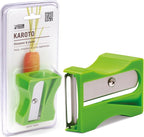 Karoto Carrot Sharpener | Vegetable Peeler | Veggie Peeler & Cucumber Peeler | Fun Kitchen Gadgets | from a Series of Unique Peelers for Kitchen | Fun Kitchen Stuff | by Monkey Business (Green)