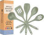 Starpack 'Stir & Serve' Silicone Cooking Utensils Set (5 Pcs) - 10.5" - Kitchen Utensil Set Heat Resistant to 600°F - Kitchen Utensils for Nonstick Cookware - Silicone Utensil Set for Mixing & Cooking