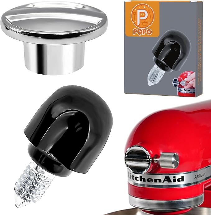 Hub Attachment Cap & Fixing Attachment Screw Compatible with KitchenAid 4.5&5 Quart Tilt-Head Stand Mixers