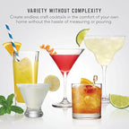 Bartesian Duet Cordless Cocktail Machine and Margarita Maker - Compact Home Bartender Mixologist Drink Mixer with 2 Glass Spirit Bottles - Automatic Machine Makes 500 Premium Cocktails Per Charge
