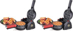 Presto 03512 Stuffler Stuffed Waffle Maker,Belgian,Large,Black,(Pack of 2)
