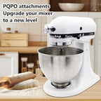 Hub Attachment Cap & Fixing Attachment Screw Compatible with KitchenAid 4.5&5 Quart Tilt-Head Stand Mixers
