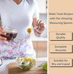 2PCS 1/2tsp(1/6tbsp, 2.5 ml) Single Measuring Spoon, Stainless Steel Individual Teaspoon, Metal Measure Scoop with Gift Box