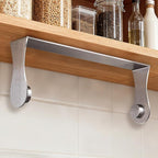Paper Towel Holder Under Cabinet, Stainless Steel, Silver, Adhesive & Wall Mount, Under Counter Paper Towel Rack for Kitchen and Bathroom, Home and Kitchen Decor