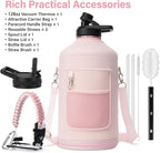 DYSANKY 1 Gallon Water Bottle Insulated | Thickened Stainless Steel Vacuum Metal Water Jug | Portable Sports Large for Gym and Hiking with Straw, Carrier Bag, Handle Strap | BPA-Free 128 oz