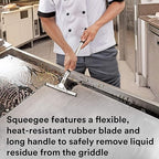 3M Scotch-Brite Griddle Cleaning, Quick Clean Heavy Duty Scour Pad, 4 in x 5.25 in, 6 Pads/Pack, For Baked On Food and Cooking Oils, Use on Hot or Cool Griddle
