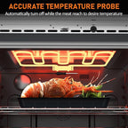 30 Inch Single Wall Oven, 4.8 Cu.Ft. Electric Convection Wall Oven, 3800W Built-In Electric Ovens with Broil Bake Roast Function, Stainless Steel Finish, Touch Control, Silver