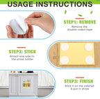 Qinyoung Acrylic Straw Holder for Cabinet Door with Double Sided Adhesive Tape Reusable Straw Organizer Tumbler Storage Kitchen Accessories Container for Counter Cupboard(Classic,Large,Cream Color)