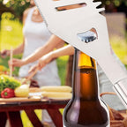 Grilling Accessories - BBQ Accessories 4pc Heavy Duty Grill Accessories Barbecue Grilling Tools Utensils Set with Spatula, Fork, Brush, Tongs Kit Ideal Gift for Father Men Husband Birthday