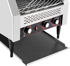 Commercial Conveyor Toaster 2600W, 450 Slices/Hour Stainless Steel Bread Oven with Dual Temp Control & Double Chutes - 7-Speed Adjustable