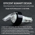 3 Pack Measured Pour Spout, Bottle Pourers for Alcohol - Shot Pourer Cocktail Liquor Dispenser Bar Bartending Tool - 1.5oz/45ml