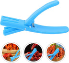 Yardwe Crawfish Sheller and Shrimp Deveiner Tool Blue Shell Removal Gadget for Quick Crawfish Peeling and Tail Shelling Kitchen Specialty Tool for Home Cooking