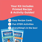 BāKIT Box Churros Baking Kit for Kids, Authentic Mexican Dessert with Printed Recipe & Activity Guide, Fun STEM Learning Gift for Ages 5–12, Homeschool & Family Cooking Set