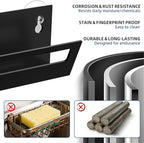 Sponge Holder for Kitchen Sink with Suction Cups & Adhesive Hook, Rustproof In-Sink Sponge Holder, Space-Saving Wall Hanging Sink Caddy Organizer Rack - Sponge, Dish Cloth, Brush - Stainless Steel