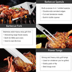 BBQ Grill Tools Set, 21-Piece Stainless Steel Grill Utensils with Aluminum Case, Heavy Duty Grilling Accessories, The BBQ Accessories Gift for Father's Day and Christmas