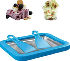 Ice Cream Roll Maker Rolled Ice Cream Machine, Sweet Spot Pan, Instant Cold Plate, Ideal for Making Rolled Ice Cream Soft Serve Slushies Frozen Yogurt Sorbet and Gelato (Summer Blue)