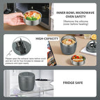 wiwens Thermo Food Jar for Hot Food Adults 32OZ Soup Thermo Lunch Containers Wide Mouth Vacuum Insulated Stainless Steel Leakproof Bento Box with Spoon (Grey)