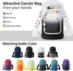 DYSANKY 1 Gallon Insulated Water Bottle | Upgraded Thickened Stainless Steel Metal Portable Sports Large Water Jug for Gym and Hiking with Carrier Bag, Handle Strap | BPA-Free 128 oz