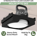 10 inch Paper Plate Dispenser Holder Bamboo Under Cabinet Vertical Rack for Kitchen Countertop Organizer Space Saver Shelf Lid Holder Counter Storage Can Dispenser Pantry Aid Caddy Estante (Black)