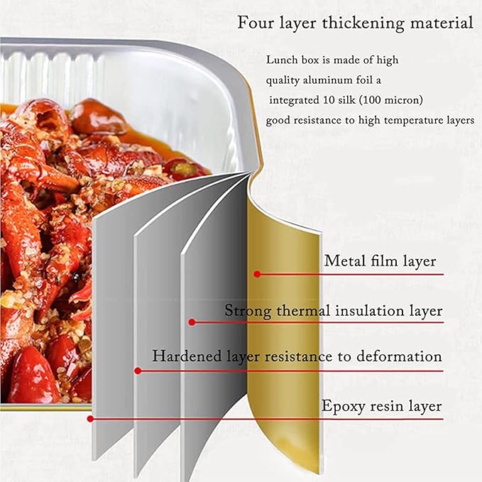 13 "x9 Aluminum foil Lasagna Pans, grill tray, sturdy disposable aluminum pan, 10 sets- for cooking，baking and heating, food storage, distribution, barbecue,Gold
